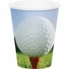 Creative Converting Golf Party Decorations Sports Fanatic Golf Hot/Cold Paper Paper Cups 9 Oz., 8 Ct