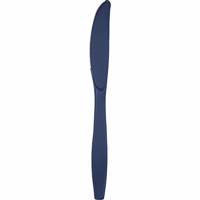 Creative Converting Navy Blue Plastic Knives, 50 Ct Solid Color Tableware
