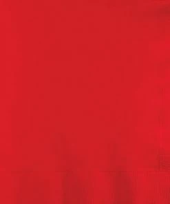 Creative Converting Solid Color Tableware Classic Red Luncheon Napkin 2Ply, 150 Ct