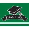 Creative Converting Graduation Party Supplies Graduation School Spirit Green Thank You Notes, 25 Ct