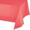 Creative Converting Coral Tablecover Plastic 54" X 108"