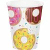 Creative Converting Donut Time Hot/Cold Paper Cups 9 Oz., 8 Ct Kids Birthday Party Themes