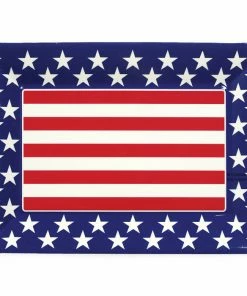 Creative Converting Patriotic And 4th Of July Party Decorations Plastic Tray, Patriotic 12" X 16"