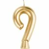 Creative Converting Gold 9 Candle Birthday Party Candles