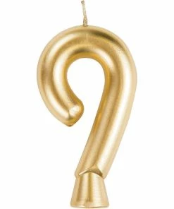 Creative Converting Gold 9 Candle Birthday Party Candles