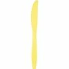 Creative Converting Mimosa Yellow Plastic Knives, 24 Ct