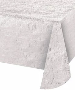 Creative Converting Opalescent White Paper Table Cover Themed Tableware