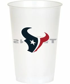 Creative Converting Houston Texans Plastic Cup, 20Oz, 8 Ct