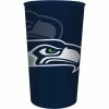 Creative Converting NFL And Football Party Supplies Seattle Seahawks Plastic Cup, 22 Oz