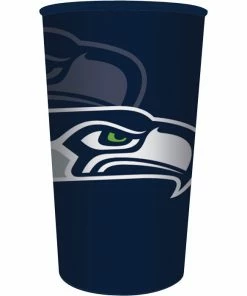 Creative Converting NFL And Football Party Supplies Seattle Seahawks Plastic Cup, 22 Oz
