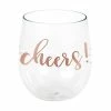 Creative Converting Themed Tableware Rose' All Day 14 Oz Stemless Wine Glass