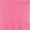 Creative Converting Solid Color Tableware Candy Pink Luncheon Napkin 3Ply, 50 Ct