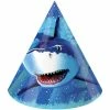 Creative Converting Shark Splash Party Hats, 8 Ct Kids Birthday Party Themes