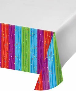 Creative Converting Milestone Celebrations Tablecover Plastic 54" X 108"
