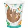 Creative Converting Kids Birthday Party Themes Sloth Party Paper Cups, Pack Of 8