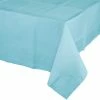 Creative Converting Pastel Blue Tablecover 54"X 108" Polylined Tissue Solid Color Tableware