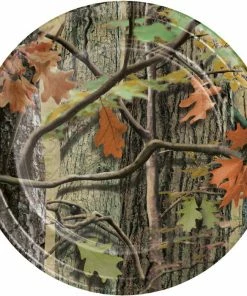 Creative Converting Kids Birthday Party Themes Hunting Camo Dessert Plates, 8 Ct