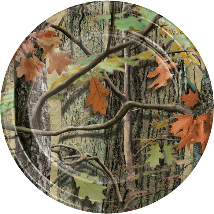 Creative Converting Kids Birthday Party Themes Hunting Camo Dessert Plates, 8 Ct
