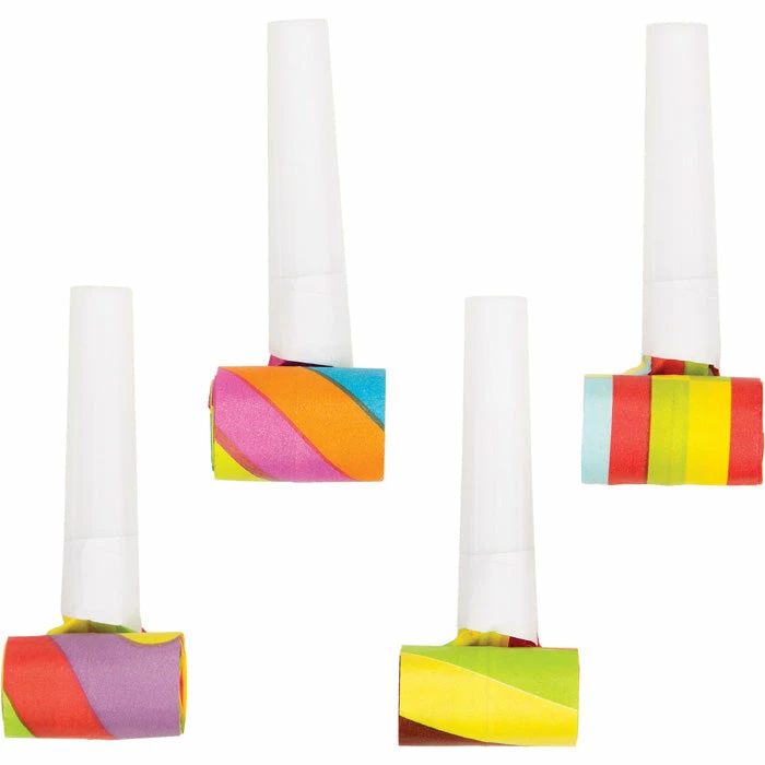 Creative Converting Assorted Party Blowers, 4 Ct New Year's Eve Party Supplies