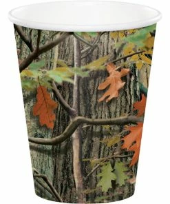 Creative Converting Hunting Camo Hot/Cold Paper Cups 9 Oz., 8 Ct Kids Birthday Party Themes
