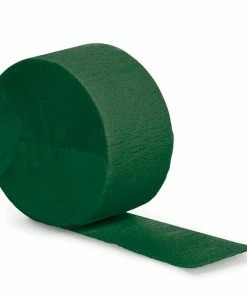 Creative Converting Solid Color Tableware Hunter Green Crepe Streamers 81'