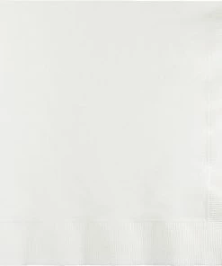 Creative Converting Solid Color Tableware White Luncheon Napkin 2Ply, 150 Ct