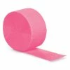 Creative Converting Solid Color Tableware Candy Pink Crepe Streamers 81'