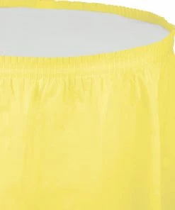 Creative Converting Mimosa Plastic Tableskirt, 14' X 29" Solid Color Tableware