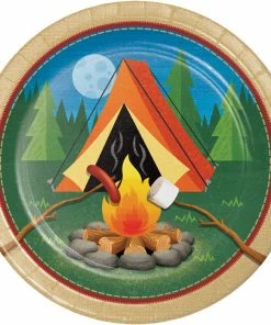 Creative Converting Camping Paper Plates, 8 Ct