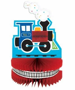 Creative Converting All Aboard Train Centerpiece 1st Birthday Party Themes