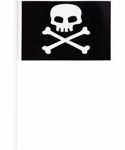 Creative Converting Kids Birthday Party Themes Plastic Pirate Flag Banner, 8 Ct