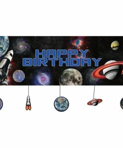 Creative Converting Space Blast Giant Party Banner W/Att Kids Birthday Party Themes