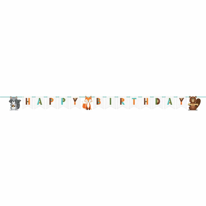 Creative Converting 1st Birthday Party Themes Wild One Woodland Banner