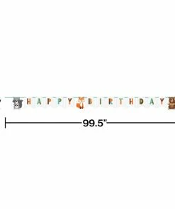 Creative Converting 1st Birthday Party Themes Wild One Woodland Banner