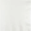 Creative Converting Solid Color Tableware White Luncheon Napkin 3Ply, 50 Ct