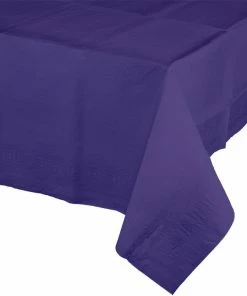 Creative Converting Purple Tablecover 54"X 108" Polylined Tissue Solid Color Tableware