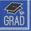 Creative Converting Graduation School Spirit Blue Beverage Napkins, 36 Ct