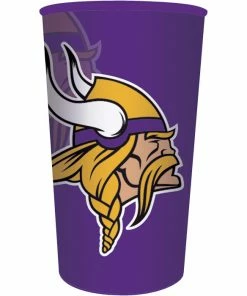 Creative Converting Minnesota Vikings Plastic Cup, 22 Oz NFL And Football Party Supplies
