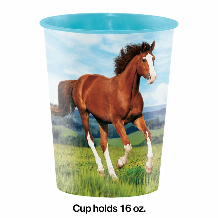 Creative Converting Horse And Pony Plastic Keepsake Cup 16 Oz.