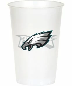 Creative Converting Philadelphia Eagles Plastic Cup, 20Oz, 8 Ct NFL And Football Party Supplies