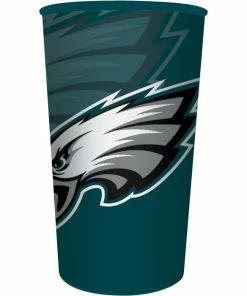 Creative Converting NFL And Football Party Supplies Philadelphia Eagles Plastic Cup, 22 Oz
