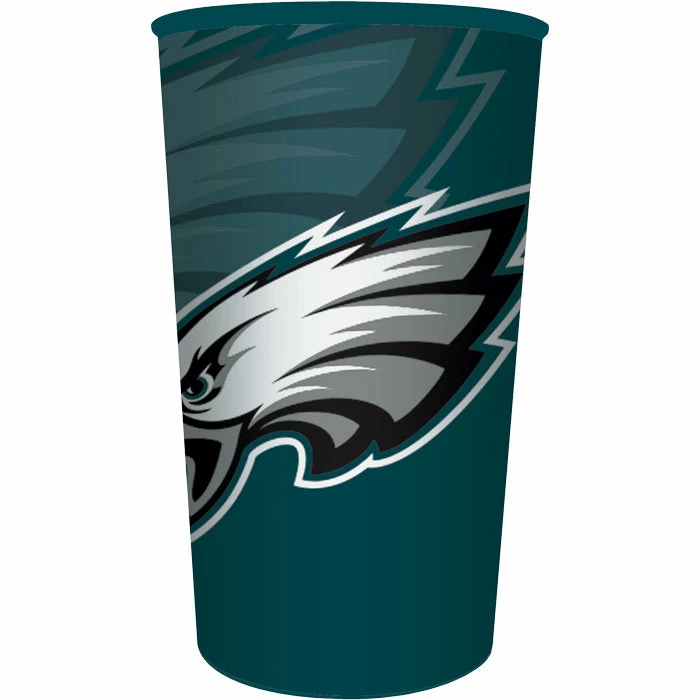 Creative Converting NFL And Football Party Supplies Philadelphia Eagles Plastic Cup, 22 Oz