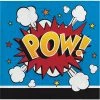 Creative Converting Kids Birthday Party Themes Superhero Slogans Beverage Napkins, 16 Ct