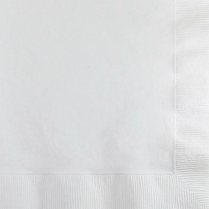 Creative Converting White Beverage Napkin 2Ply, 50 Ct