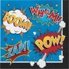 Creative Converting Kids Birthday Party Themes Superhero Slogans Napkins, 16 Ct