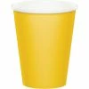 Creative Converting School Bus Yellow Hot/Cold Paper Paper Cups 9 Oz., 24 Ct Solid Color Tableware