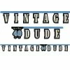 Creative Converting Adult Birthday Party Themes Vintage Dude 40th Birthday Banner