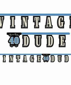 Creative Converting Adult Birthday Party Themes Vintage Dude 40th Birthday Banner