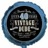 Creative Converting Adult Birthday Party Themes Vintage Dude Metallic Balloon 18", '40