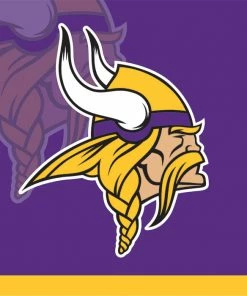 Creative Converting NFL And Football Party Supplies Minnesota Vikings Beverage Napkins, 16 Ct
